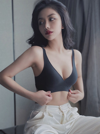 Ropa interior sin costuras de las mujeres pequeño pecho push up en forma de U belleza espalda Sujetador deportivo inalámbrico cómodo Delgado nuevo 5508 caliente