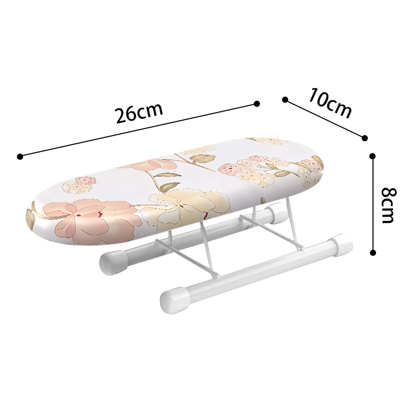 Mini hogar plegable manga de planchado rack escritorio tabla de planchar accesorios tabla de planchar portátil tamaño pequeño panel de la manga de planchado