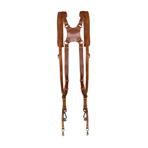 New first-layer cowhide camera shoulder strap outdoor fast-shooting photography equipment SLR camera strap photography double shoulder strap
