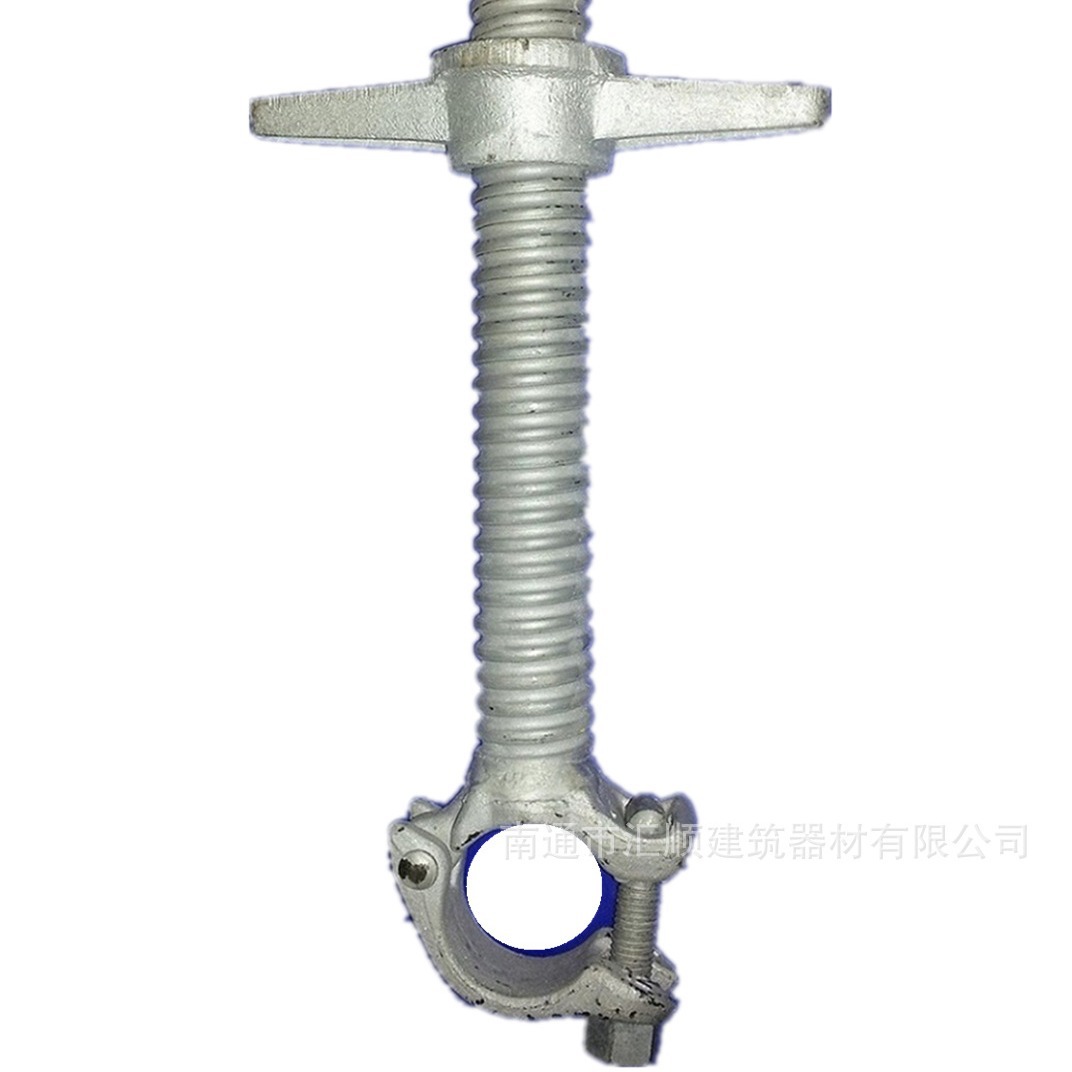 厂家批发建筑顶托调节底座上下托实心空心丝杆梯式移动脚手架配件