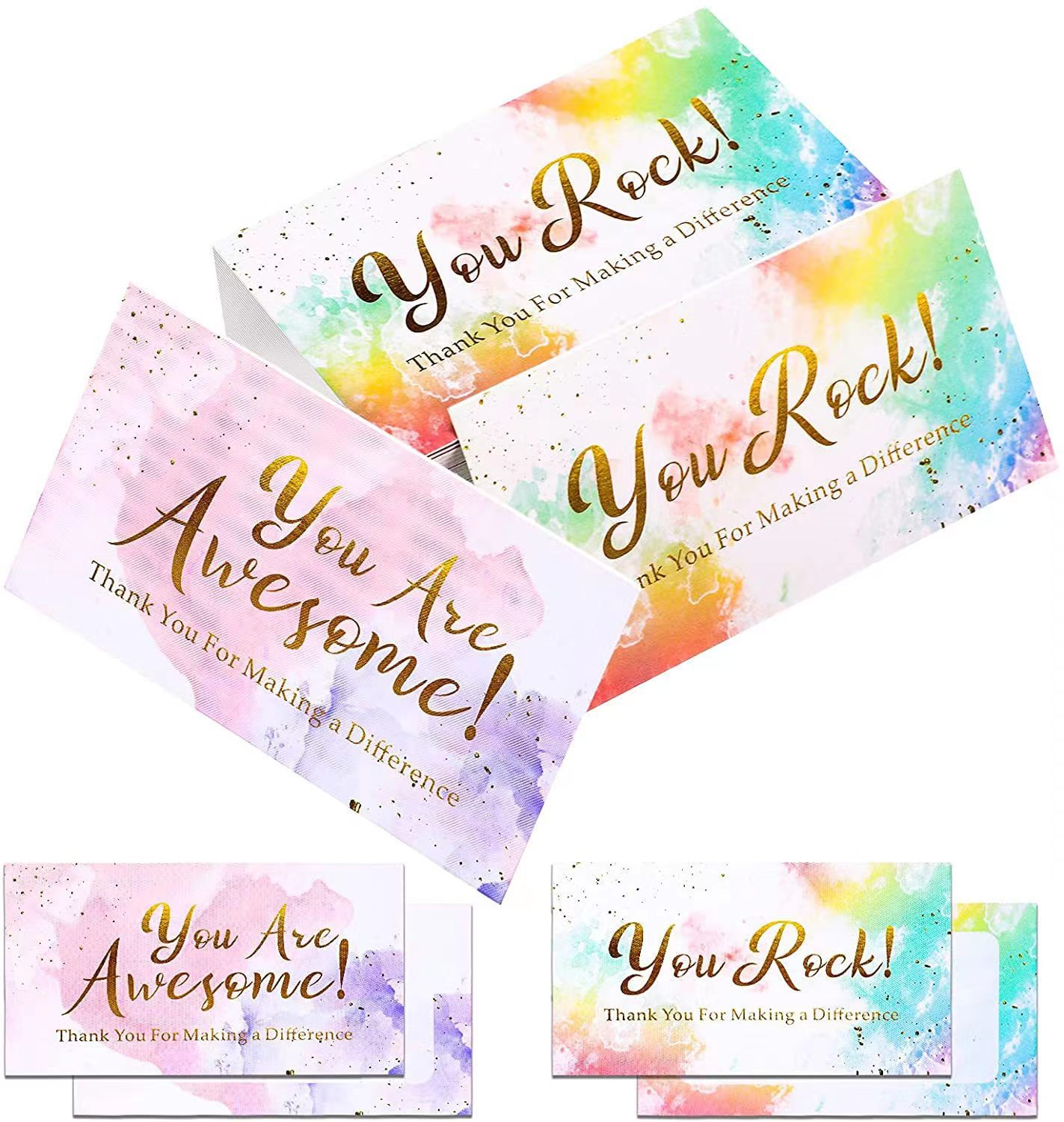 跨境亚马逊新款彩色卡片50张/包5CM*9CM儿童玩具奖励激励小卡片