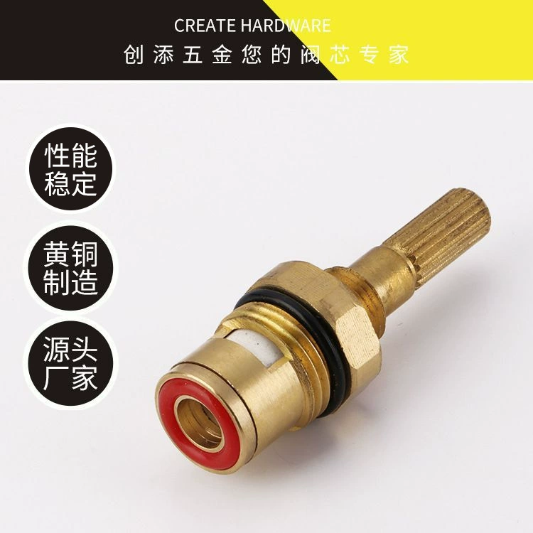 Медный быстрооткрывающийся фланец сердечника клапана двойной зуб керамическая Медная головка смесителя аксессуары для ремонта смесителя сердечник клапана оптом