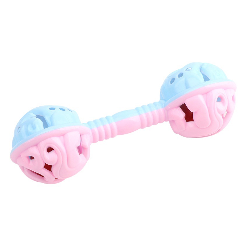 Cross-border Special for Double-headed Fun Rattle Baby Toy Baby Grasping Toy Rattle Early Education Class Gifts