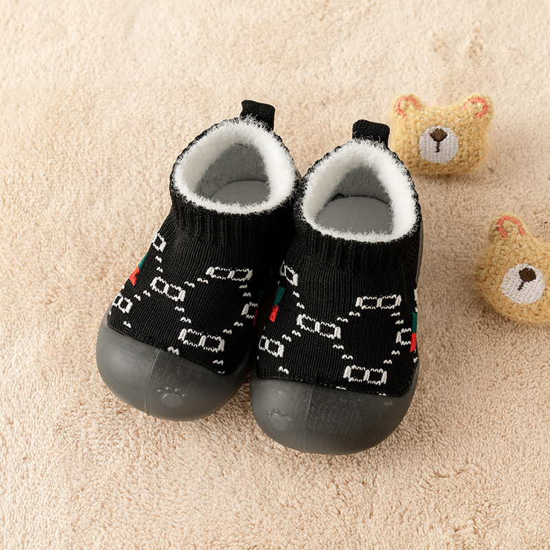 Invierno bebés zapatos para bebés pequeños zapatos de interior antideslizantes de invierno 0 - 3 años recién nacidos zapatos de piso para hombres y mujeres