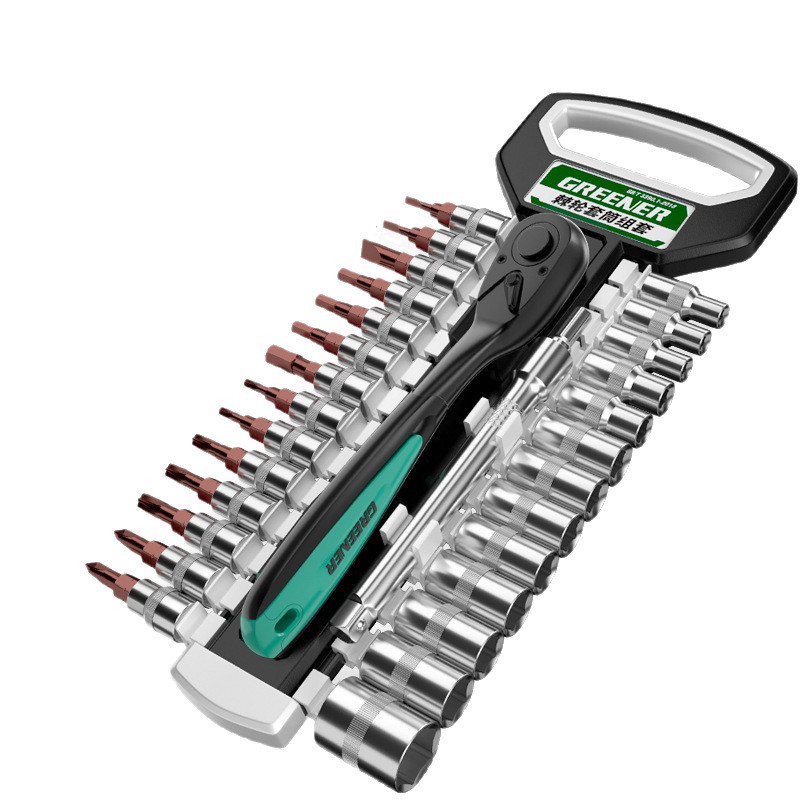 Llave de trinquete BETOL con hexágono externo de 90 dientes, vasos para tornillos grandes, medianos y pequeños, multifuncional, desmontaje que ahorra trabajo.