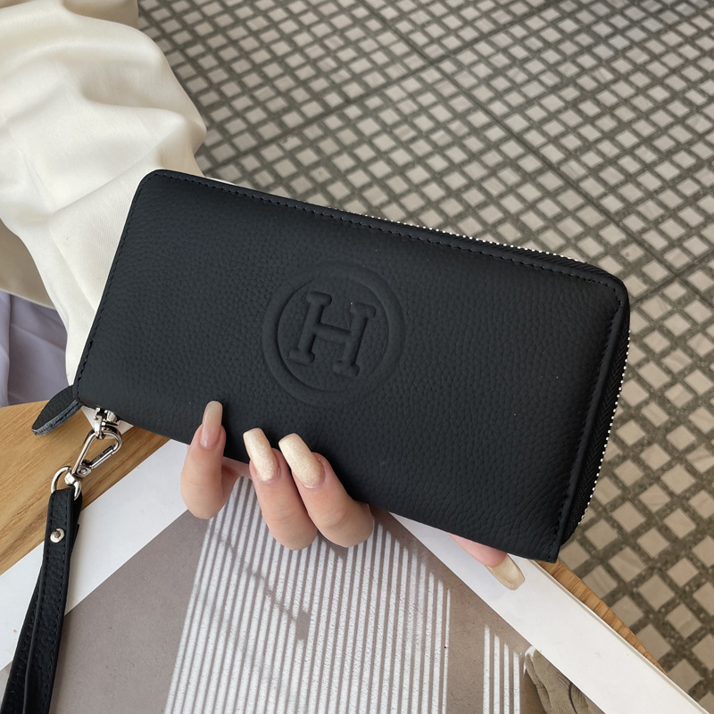 Women's Genuine Leather Wallet 2026 New Arrival Simple Versatile Fashion Long Clutch Purse Top Grain Cowhide High-End - Thumbnail 8