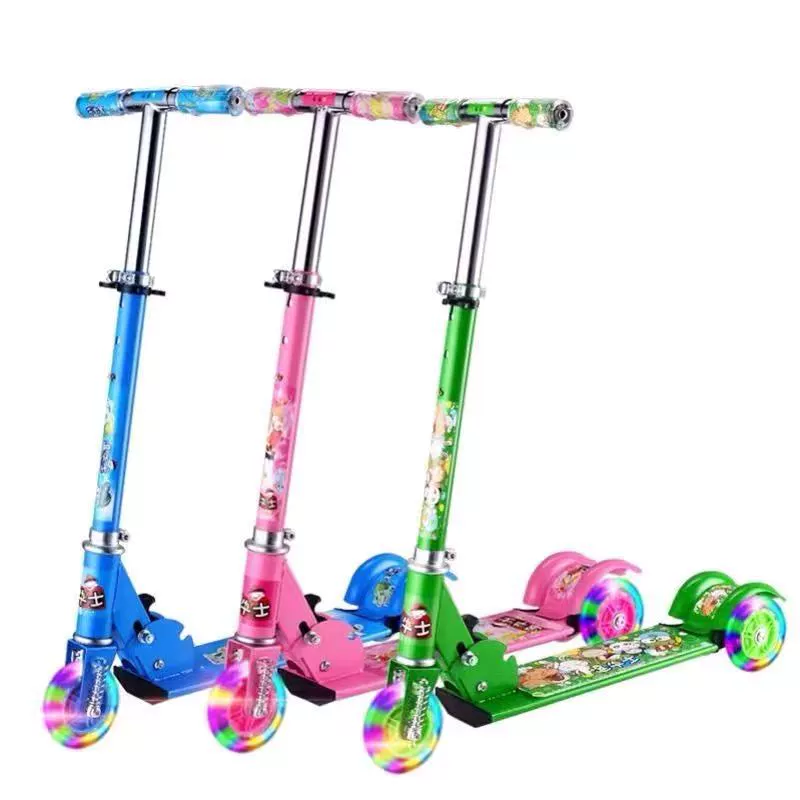 Завод прямой вспышкой скутер Детский самокат все-железная окантовка трехколесный скутер Jaguar Scooter