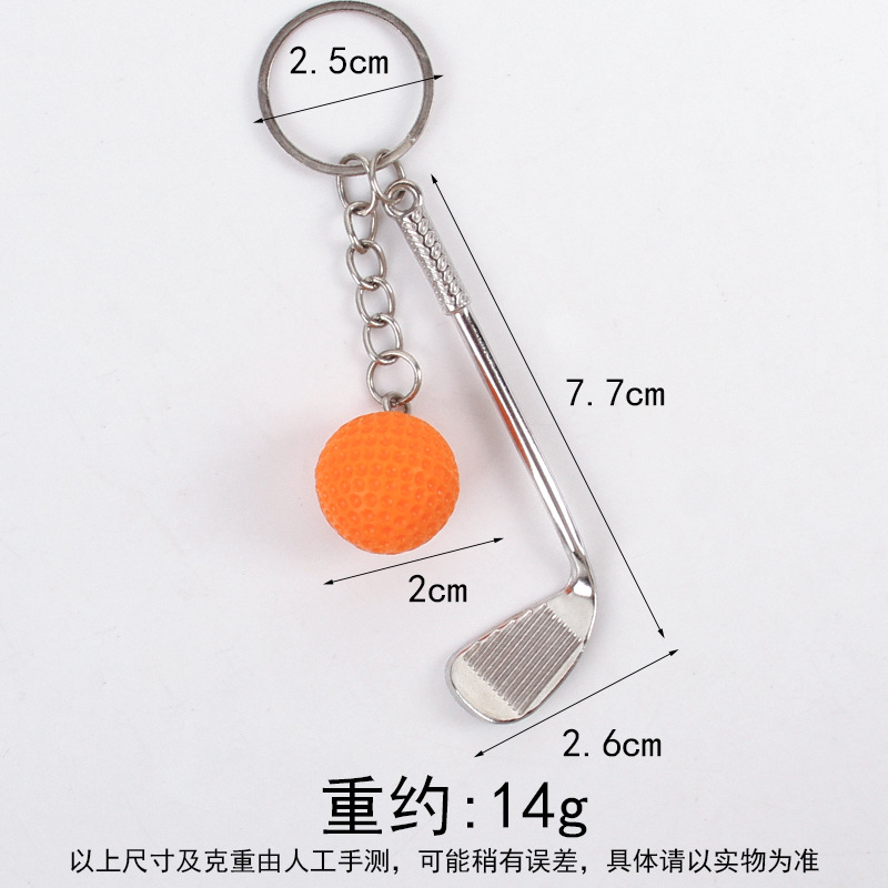 오렌지-골프공+골프클럽