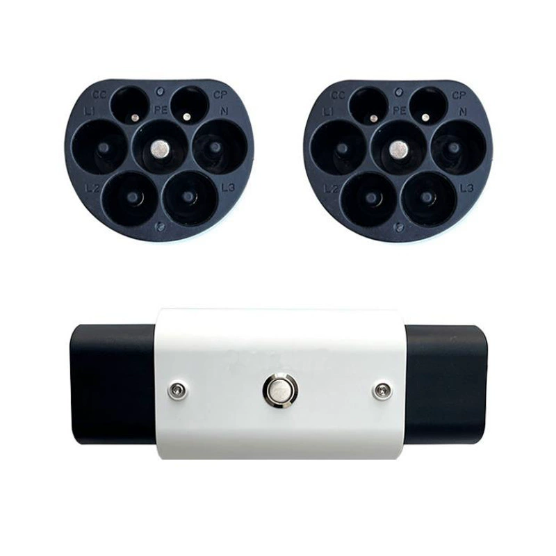 Новый преобразователь зарядки энергии Type2-GBT трехфазный автомобильный адаптер европейского стандарта 22 кВт на национальный стандарт