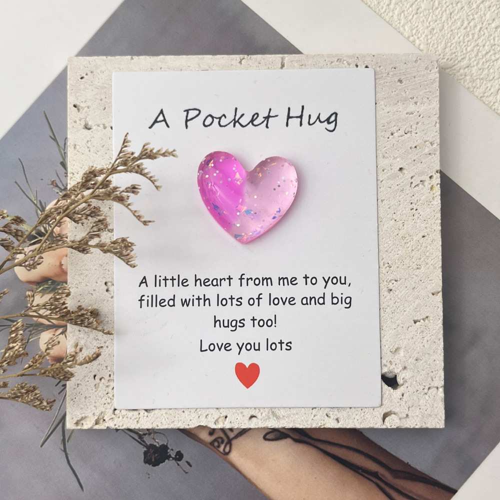 7g Weight Greeting Card Classification 1 Piece Quantity Holiday, Banquet, Party Occasion Resin Material Letter, Heart Shape Pattern Elegant, Lady, Romantic Style Elegant Lady Romantic Letter Heart Shape Resin Holiday Banquet Party Party Supplies Invitations 1 Piece 7