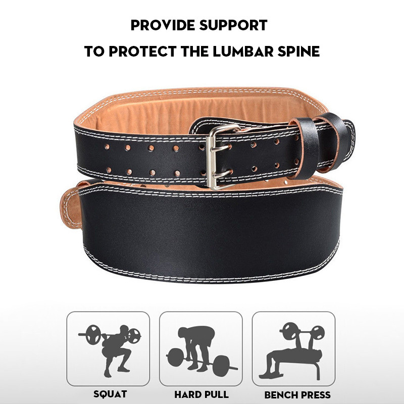 Factory Direct Supply Belt Fitness Men's and Women's Squat Hard Pull Weightlifting Belt PU Leather Weightlifting Hard Pull Fitness Belt