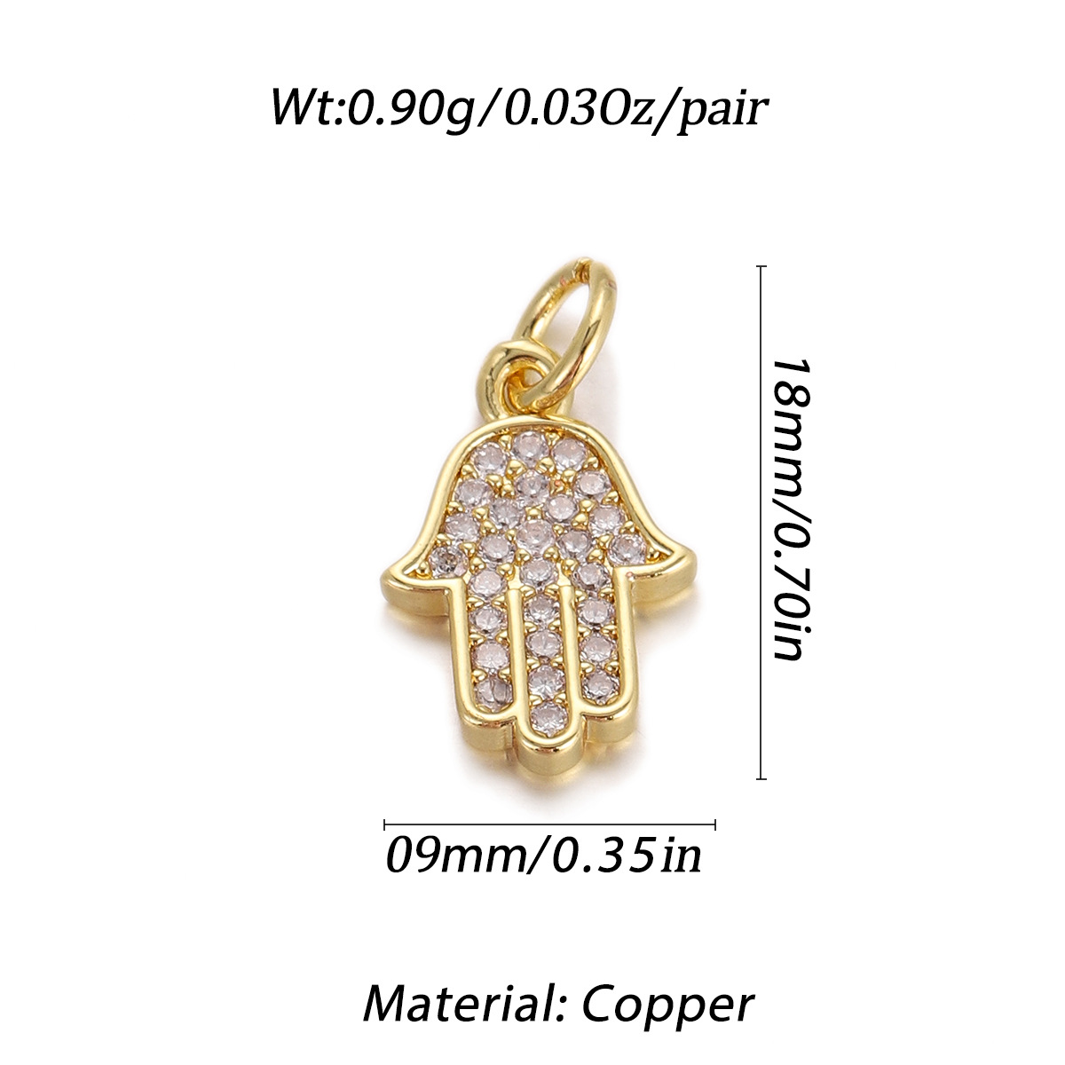 1g Weight Pendant Jewelry Making Type 9 * 15mm Jewelry Making Size DIY Ornament Accessories Classification 1 Piece Quantity Copper Material Devil's Eye, Hand Of Fatima Pattern All Seasons Season Polished Finish Plating Design Elegant, Vintage Style Style 1 Piece 9 * 15mm Copper Devil's Eye Hand Of Fatima Polished Pendant DIY Ornament Accessories 3