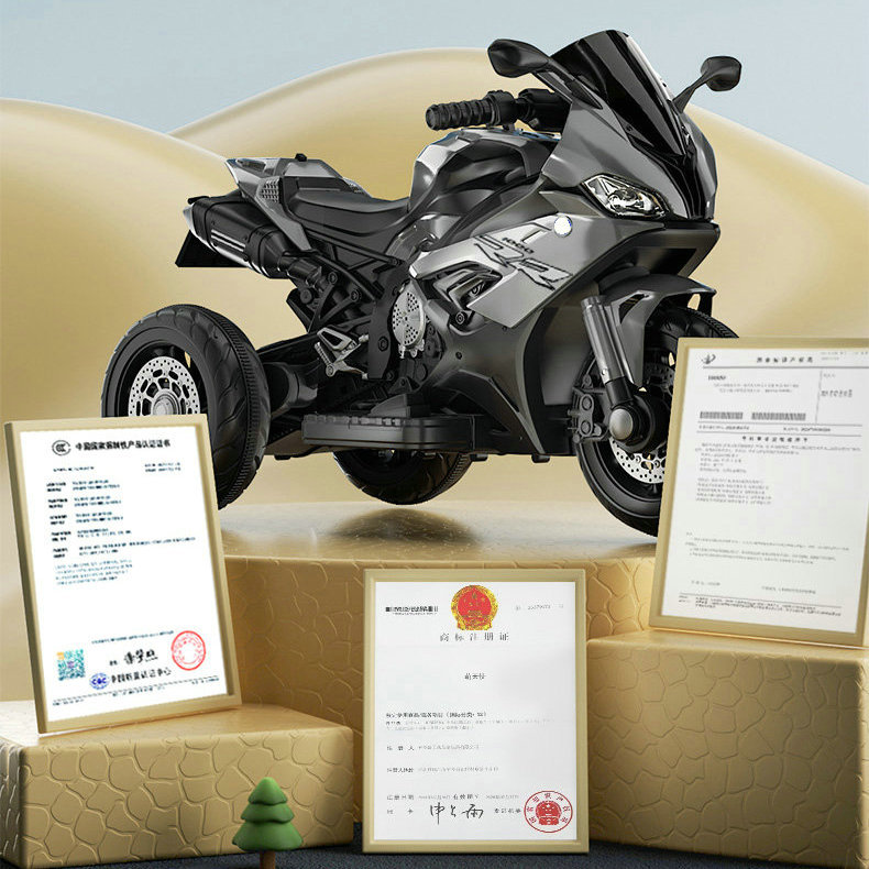 El cochecito eléctrico de los niños de la motocicleta eléctrica de los niños puede sentarse en la motocicleta de tres ruedas teledirigida autónoma del bebé al por mayor