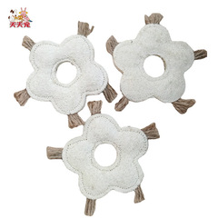 梅花型絲瓜絡貓咪玩具 可加貓薄荷 耐咬磨牙幼貓毛絨玩具寵物用品