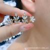 Fresh fashionable small design advanced sophisticated earrings flower-shaped