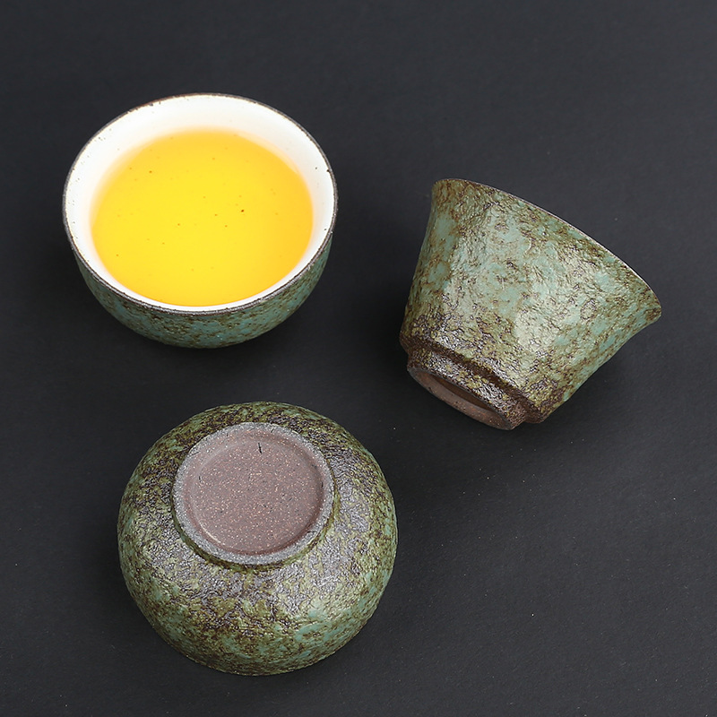 主人杯粗陶窑变中式复古功夫茶具创意品茗杯陶瓷个人杯喝茶闻香杯