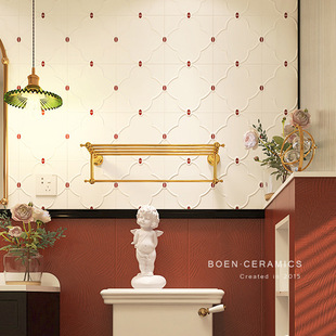 Burn Retro French Nanyang Style Bathroom Bathroom Tiles Small Tiles Bathroom Toilet Floor Tiles Kitchen Wall Tiles