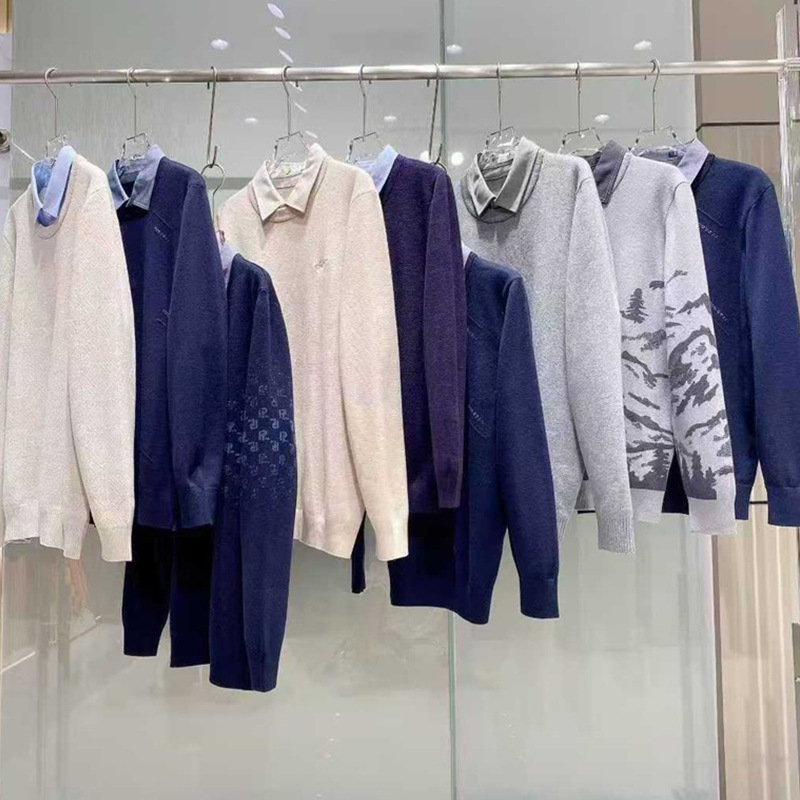 Hailan 25 Winter Home Large Size Fake Two-Piece Knit Sweater Pullover, Direct from Store, Wholesale Supply