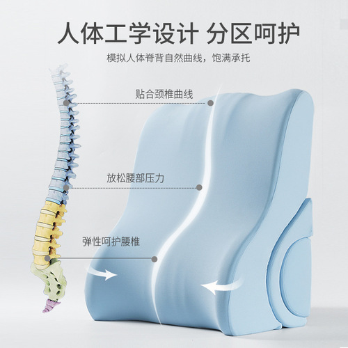 Bed waist support tatami triangle cushion bedside cushion memory foam pillow pregnant woman single large backrest elderly pillow