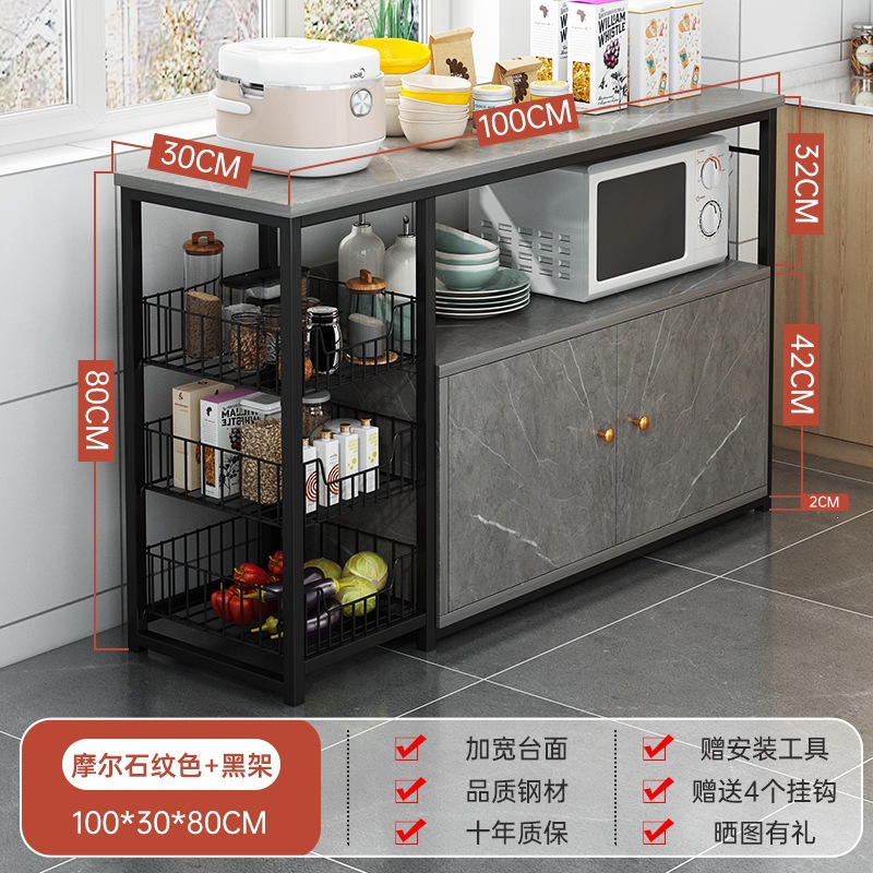 Fábrica de venta directa gabinete de comedor estante de cocina piso multicapa con puerta gabinete de almacenamiento gabinete doméstico gabinete multifuncional