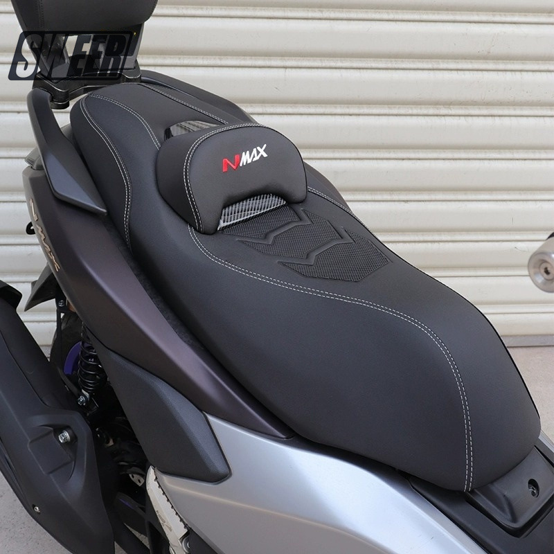 Suitable for 25-26 Models of Yamaha Nmax155V3 Modified Seat Cushion with Lumbar Support, Waterproof Seat Cover, Non-Destructive Installation Assembly