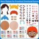 Cross-border children's felt facial expression package DIY activity toys emotional expression 2-5 years old educational puzzle game early education board