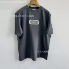 D Brand New Summer 2025 280G New Color Silver Logo Embroidered Short-Sleeve T-Shirt Unisex Relaxed Fit
