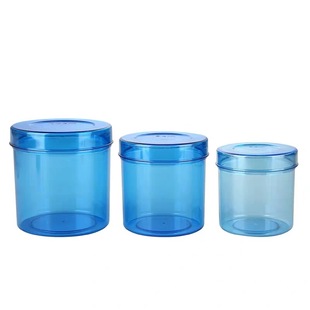 Iodophor cotton ball jar plastic cotton jar 10cm ointment jar ointment jar PC disinfection jar 8cm ointment jar