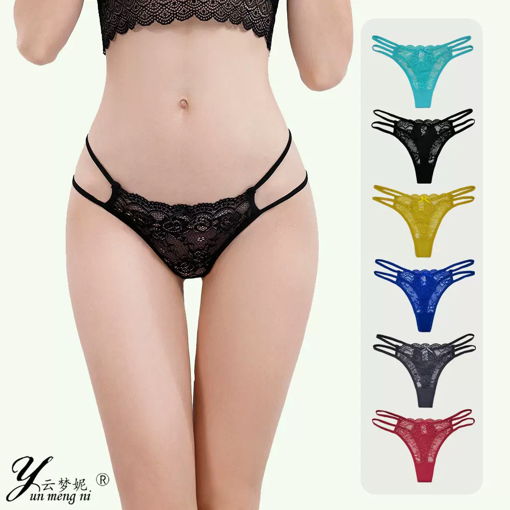 性感情趣蕾丝两根带诱惑女士丁字裤 厂家直供外贸跨境货源内裤女