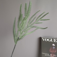 仿真南洋杉跨境圣诞装饰花配件草植物造景假植物家居花束装饰批发