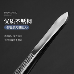 Stainless steel brow tweezers, new model, sloping and flat tips, eyebrow grooming tool, wholesale brow tweezers