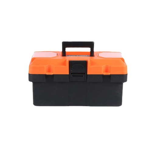14-inch double-layer ABS plastic hand-held clip-up yellow cover household electrician car repair tool box hardware tool bag