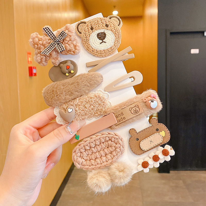 Clip para el cabello de bebé niñita no daña la tarjeta de cabello para niños adorable clip de cabello de mar de supercabel