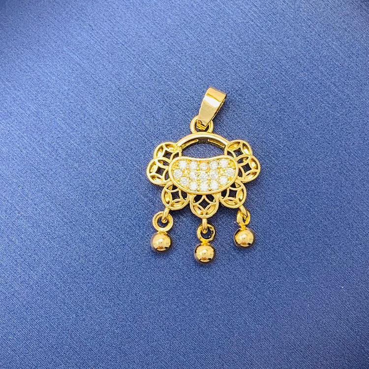 Tiktok Venta caliente colgante al por mayor auto-seleccionado 100 cobre colgante único con fuente de cadena de fábrica al por mayor sin cadena