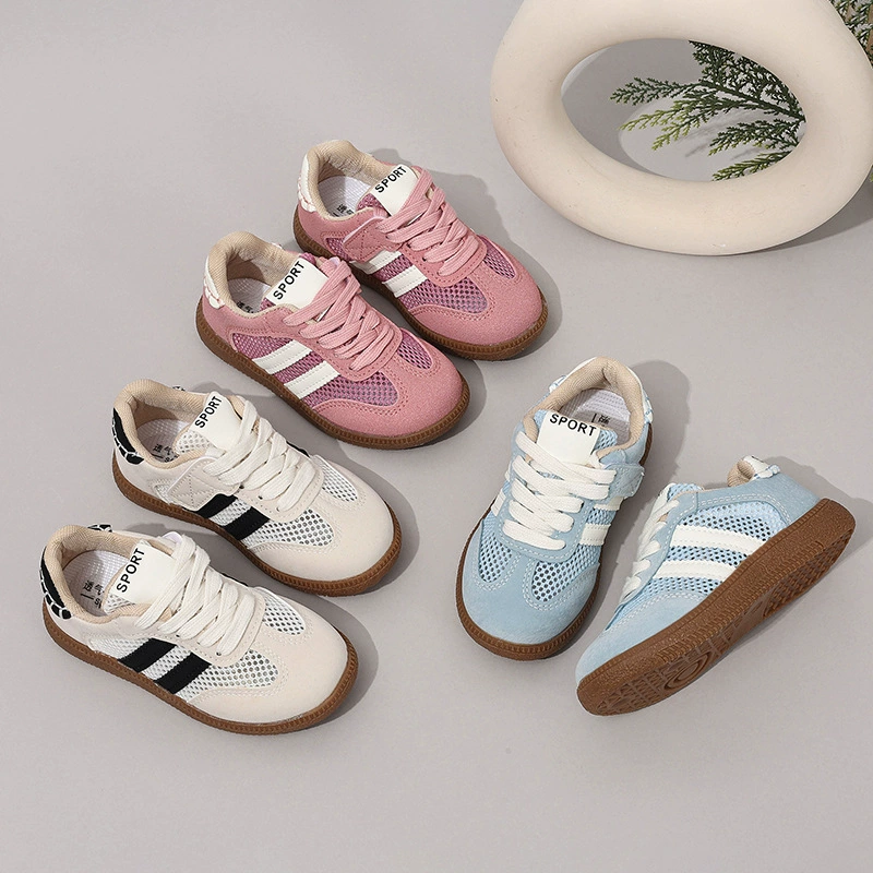 Детская сетчатая спортивная обувь 2025 новая летняя детская обувь для мальчиков спортивная сандалия женская дышащая повседневная обувь одиночная сетка