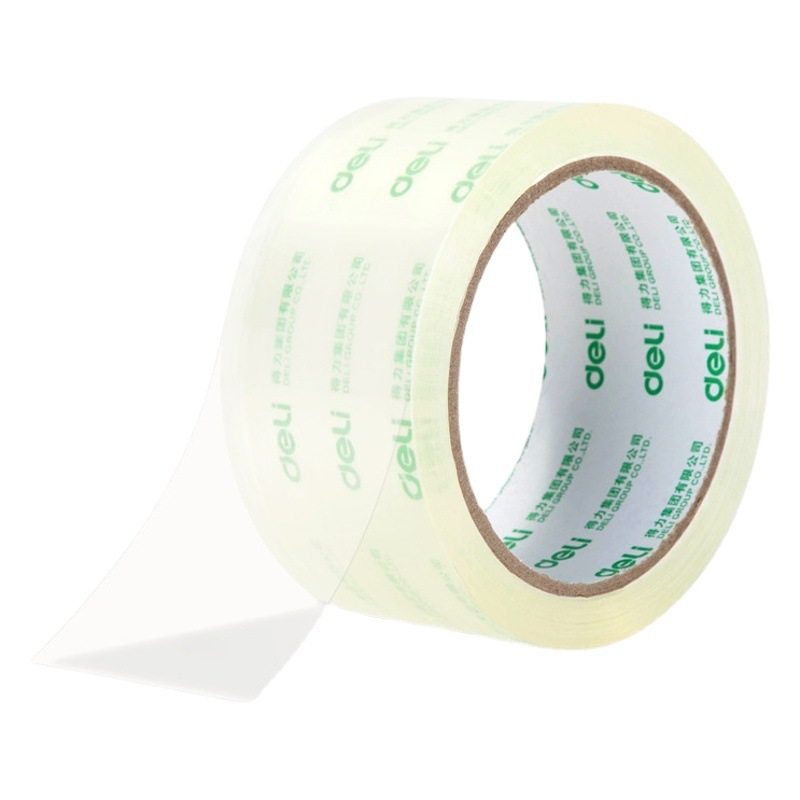 Deli Sealing Tape Packaging Transparent Sealing Tape Width 4.8/6cm Wide Large Transparent Sealing Tape Wholesale