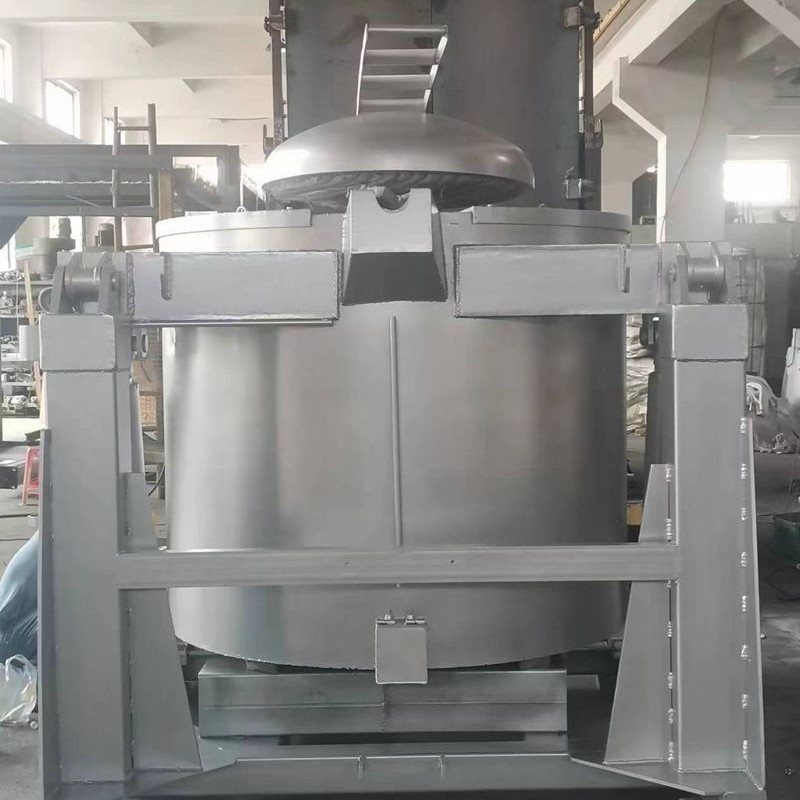 广东350KG可倾式铝合金熔炼炉翻转式熔炼保温炉铝锭熔化炉厂家