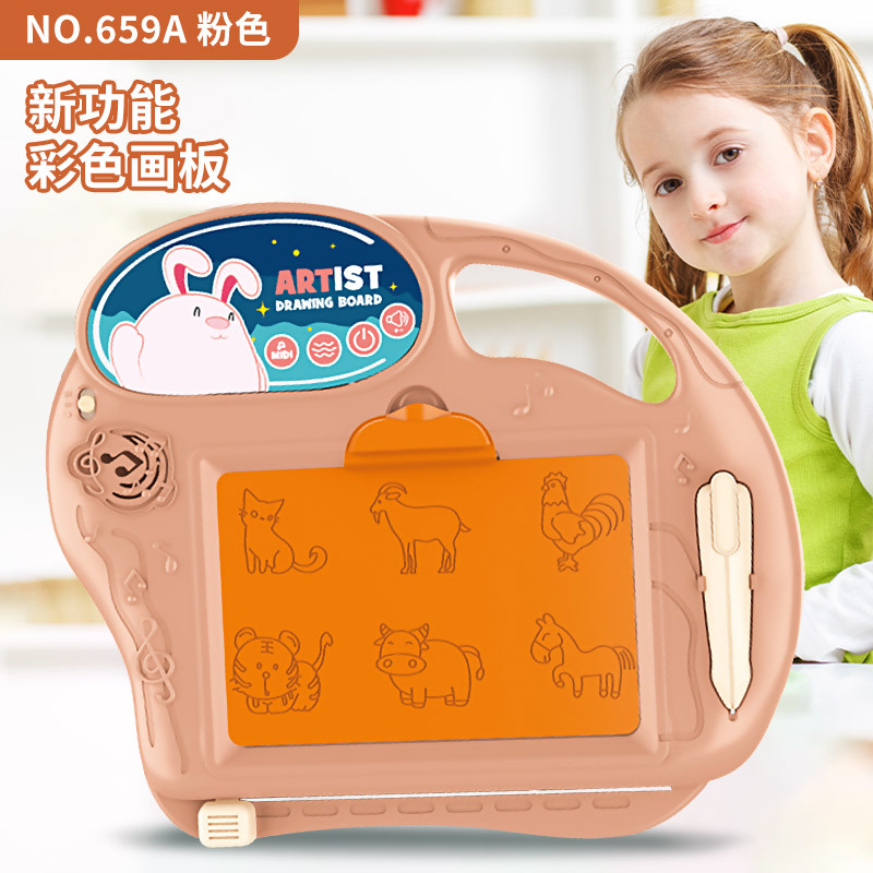 Cross-Border Children's Painting Table Toy Drawing Board Writing Board Baby Toy Graffiti Erasable Writing Color Drawing Board