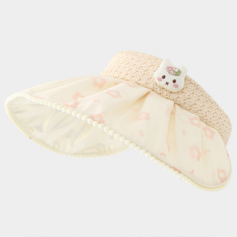 Chapéu de sol infantil com aba larga para o verão_voghion.com