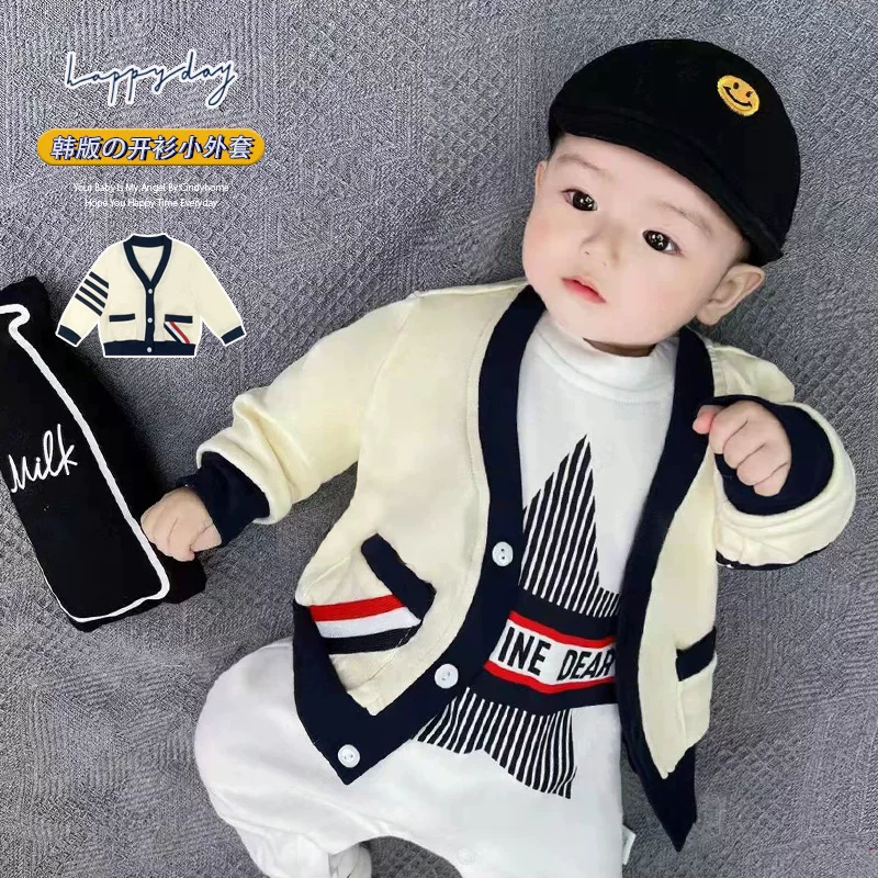 Children's cotton bodysuit, jacket, cute cardigan, cap, hat