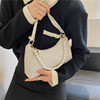 Fashionable one-shoulder bag, chain from pearl, autumn, trend of season