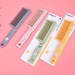 Home and Daily Use Popüler Plastic Comb Cute Student Korean Style One-Piece Creative Portable Hanging Hair Comb Wholesale