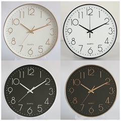 12 インチ 30 センチメートルサイレント壁時計ファッションホームリビングルーム三次元デジタルシンプルな時計卸売壁時計