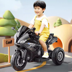 Children's Electric Motorcycle Boy Charging Three-Wheeled Car Baby Can Sit Toy Car Remote Dual Drive Battery Powered Car