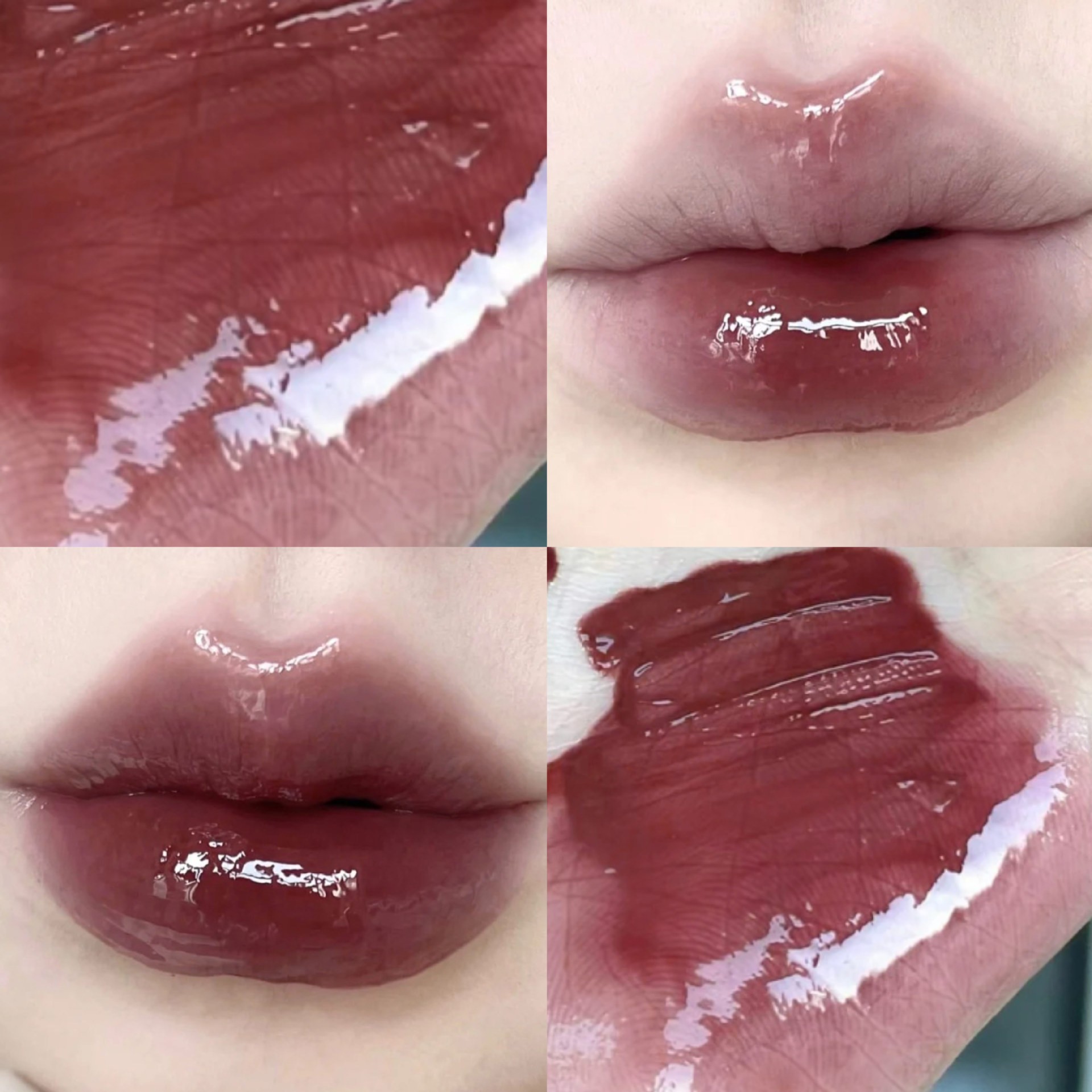 Gege oso sello labio congelado agua luz espejo labio esmalte no fácil de desvanecerse jalea lápiz labial maquillaje transfronterizo cosméticos image 10