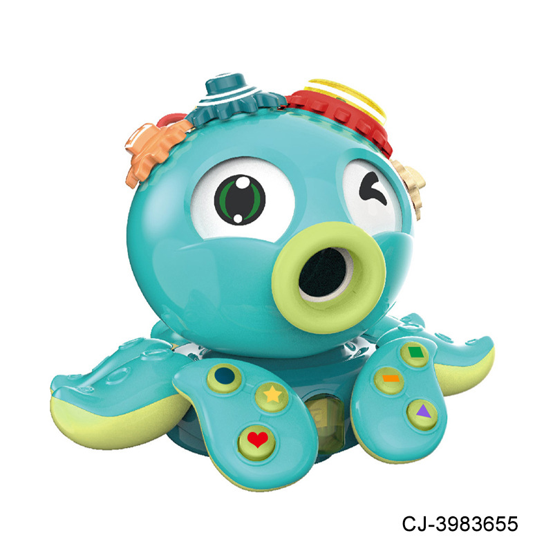 Iluminación infantil Octopus Learning 0-3 años bebé pulpo rompecabezas máquina de educación temprana máquina de historias multifuncional