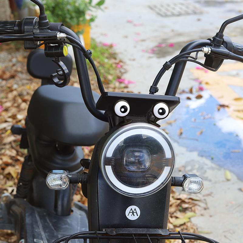 Diàndòngchē Electric Vehicle Helmet Decoration Funny Cute Accessories (Auto Parts and Accessories) - black