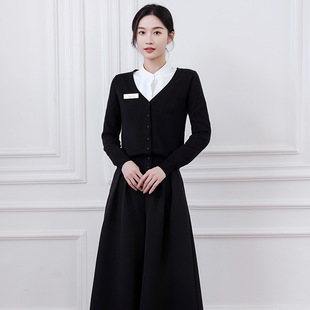 Autumn and Winter New Hairdresser Work Clothes Beauty Salon Skin Management Medical Beauty
