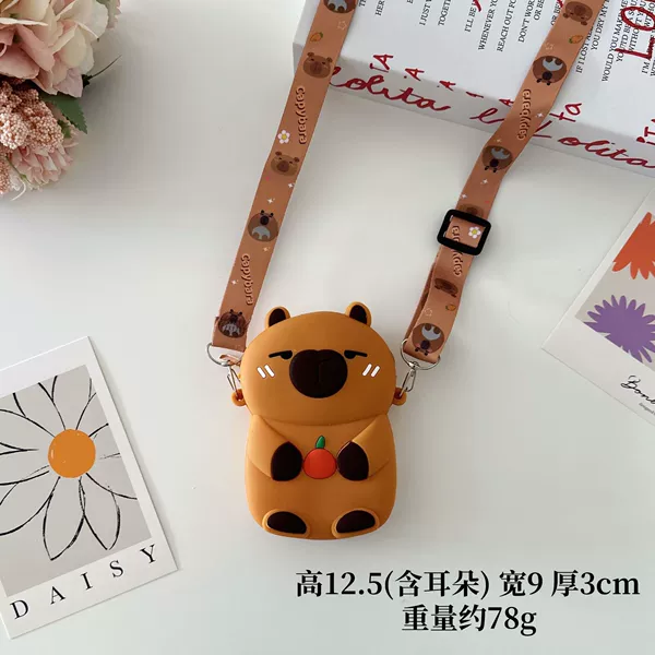 Small size holding orange dolphin all over [dark color]