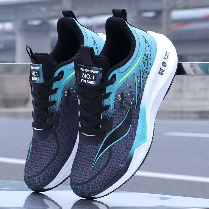 Cross-Border Foreign Trade Wholesale Sports Shoes Men's Shoes Spring and Autumn Mesh Breathable Running Shoes Youth Low-Top Comfortable Men's Shoes